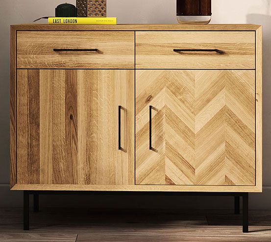 Cassettiera "Kumeu" 35, rovere massello selvatico, oliato - 80 x 97 x 45 cm (h x l x p)