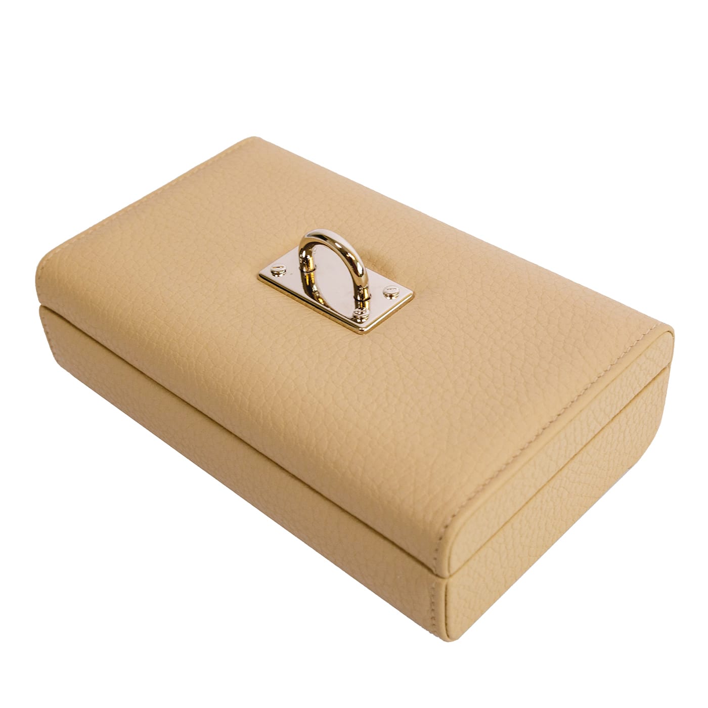 Arc Long Cream White Jewelry Chest