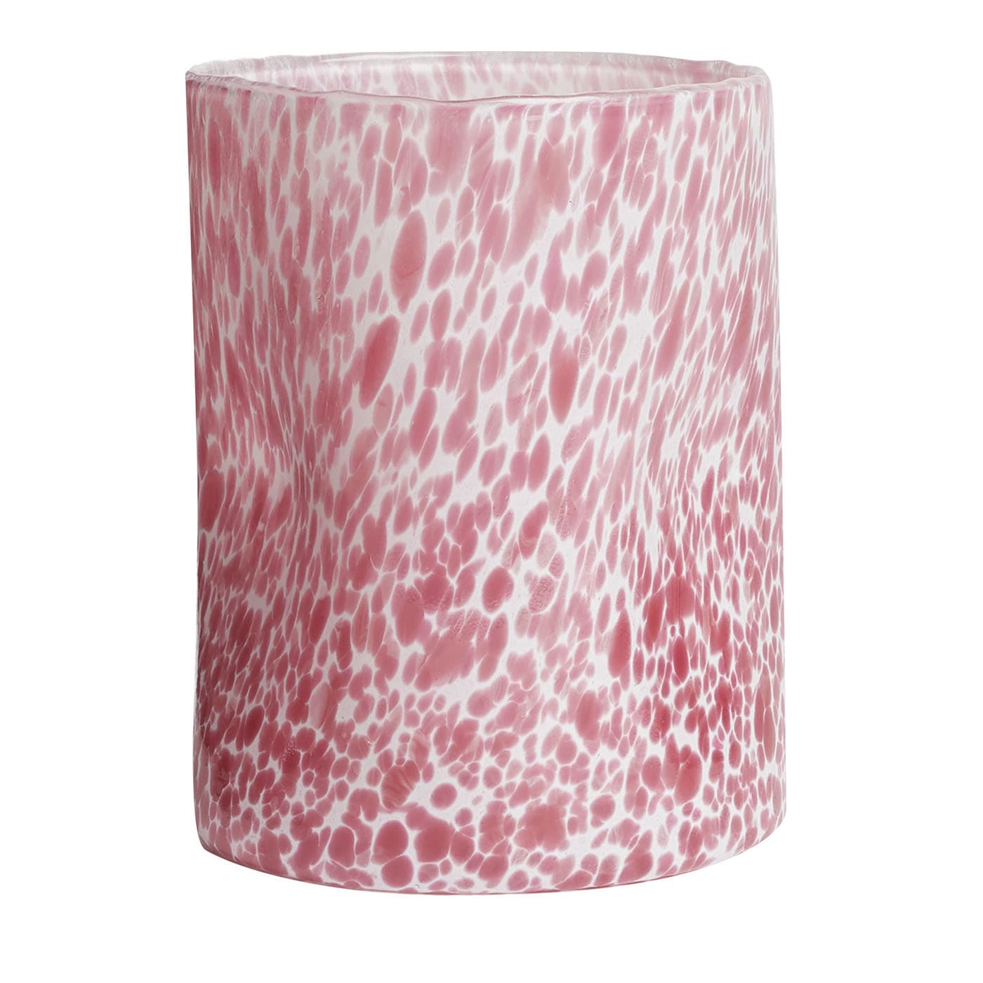 Set di 4 bicchieri rosa macchia