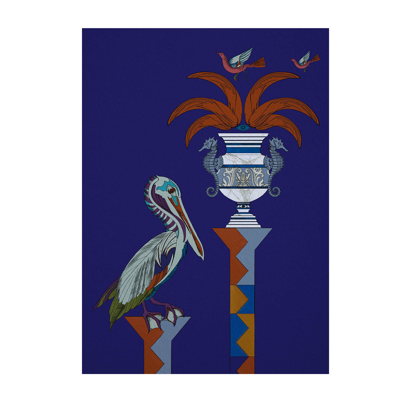 Colonne Stampa su Viscosa - Edizione limitata di 15 pezzi