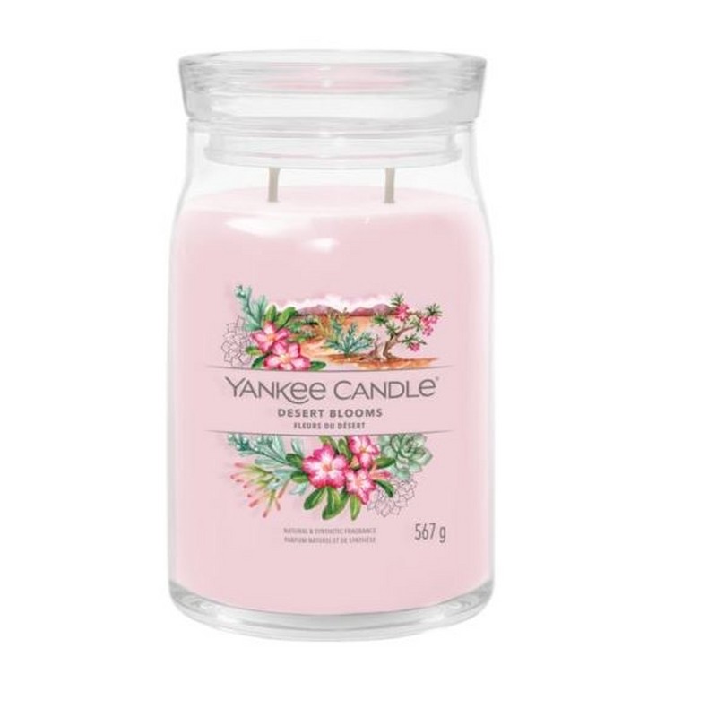 YANKEE CANDLE CANDELA IN GIARA GRANDE SIGNATURE DESERT BLOOMS