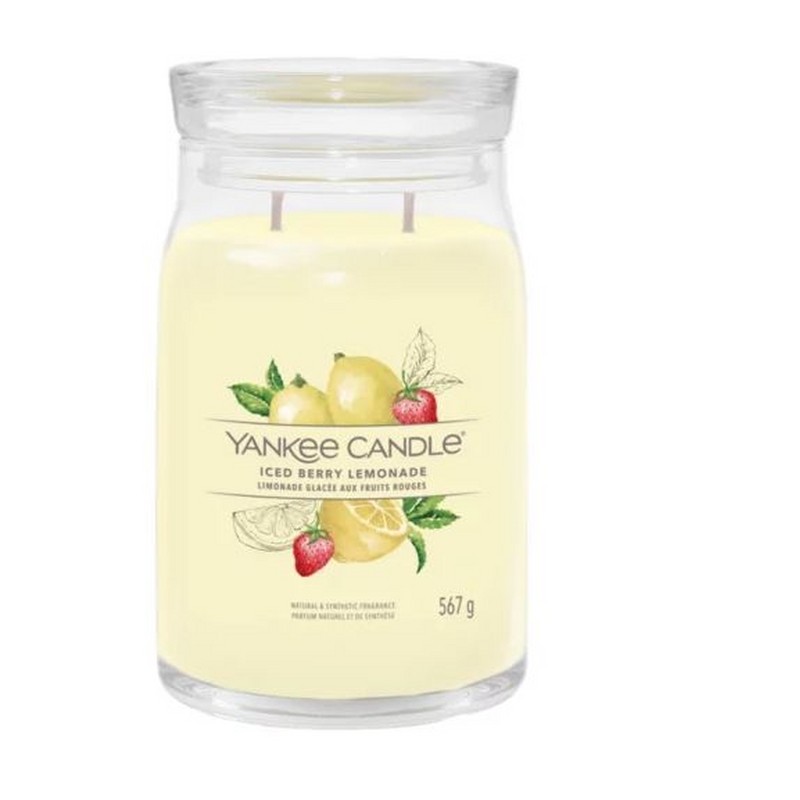 YANKEE CANDLE CANDELA IN GIARA GRANDE SIGNATURE ICED BERRY LEMONADE