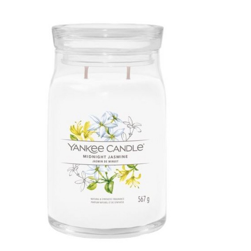 YANKEE CANDLE CANDELA IN GIARA GRANDE SIGNATURE MIDNIGHT JASMINE