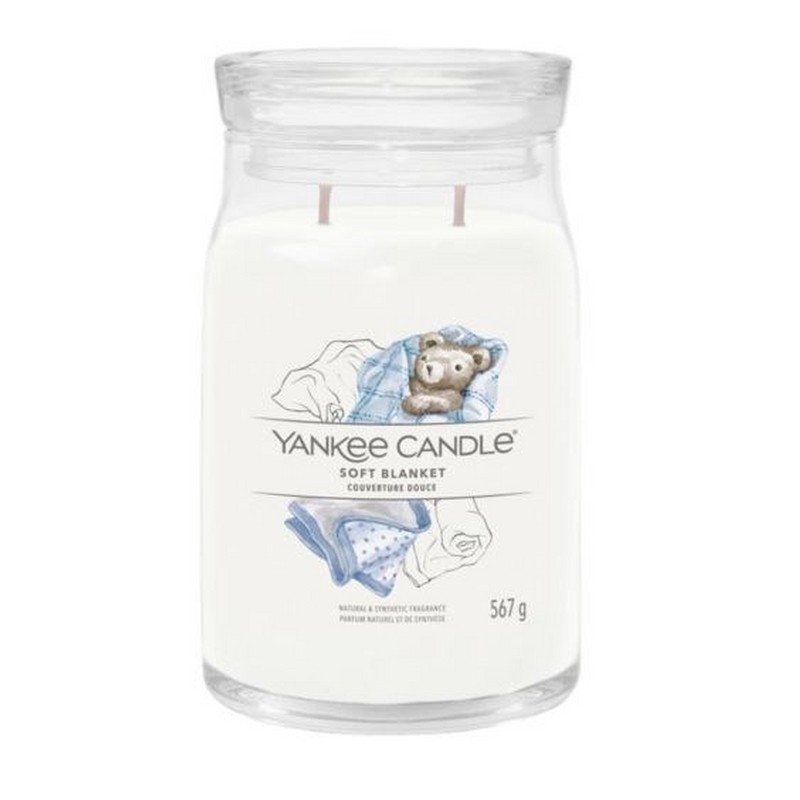 YANKEE CANDLE CANDELA IN GIARA GRANDE SIGNATURE SOFT BLANKET