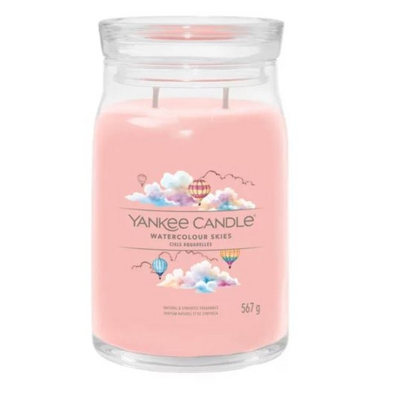 YANKEE CANDLE CANDELA IN GIARA GRANDE SIGNATURE WATERCOLOUR SKIES