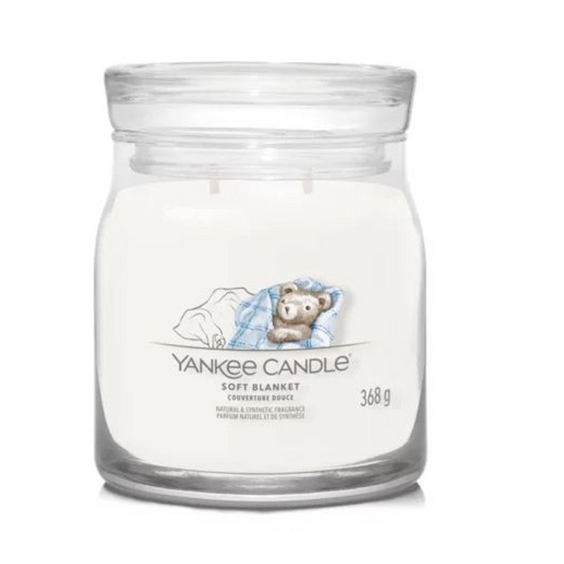 YANKEE CANDLE CANDELA IN GIARA MEDIA SIGNATURE SOFT BLANKET