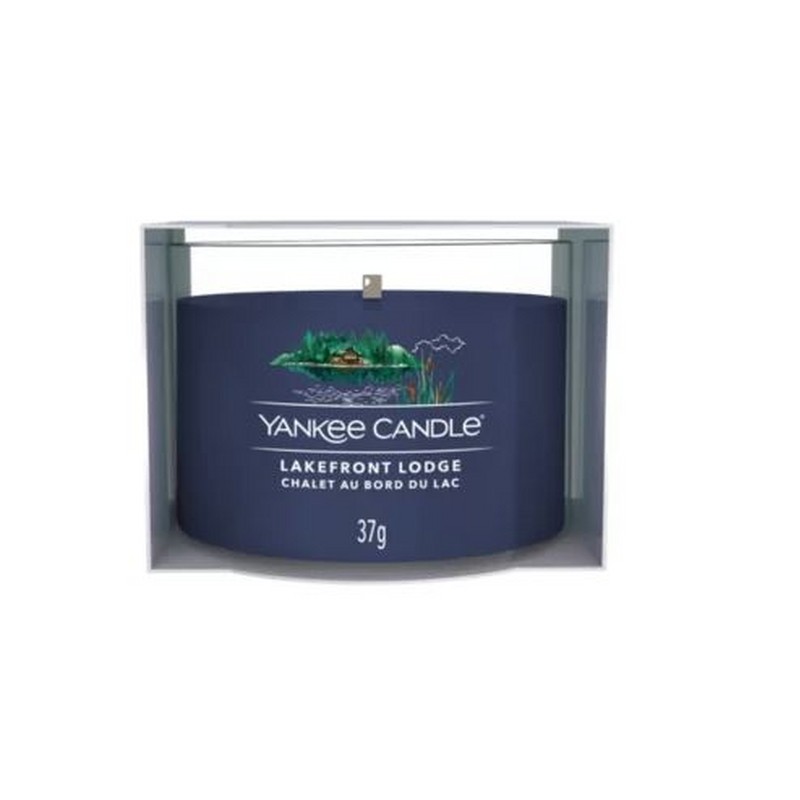 YANKEE CANDLE CANDELA VOTIVA IN VETRO 37 GR. LAKEFRONT LODGE