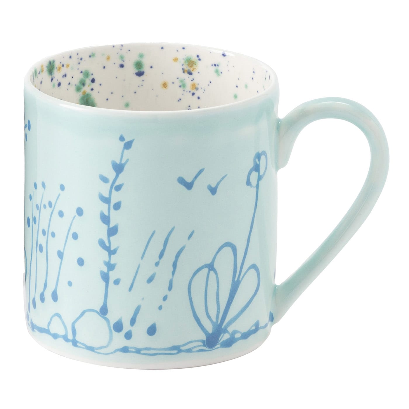 Tazza grande in marmo blu